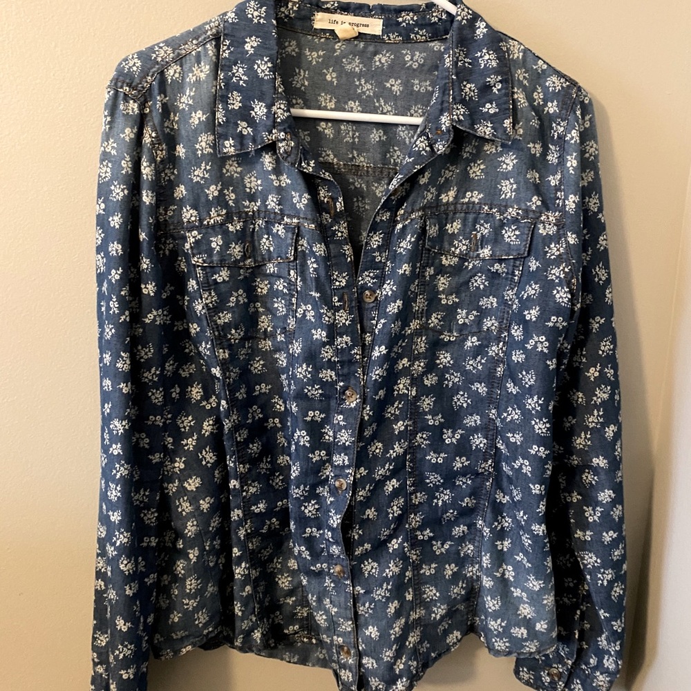 Blue Button Down